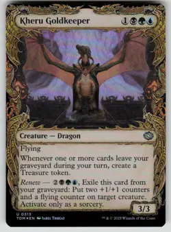 Kheru Goldkeeper (Showcase) Foil Uncommon Tarkir: Dragonstorm 313 MTG NM 2025 - Image 1