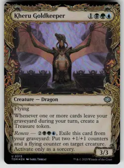 Kheru Goldkeeper (Showcase) Foil Uncommon Tarkir: Dragonstorm 313 MTG NM 2025 - Image 1