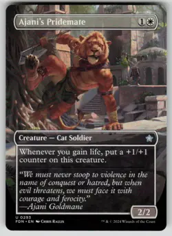 Ajani's Pridemate (Borderless) U Foundations 293 NM - Image 1