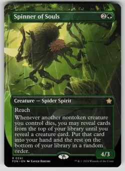 Spinner of Souls (Borderless) Normal R Foundations 341 NM - Image 1