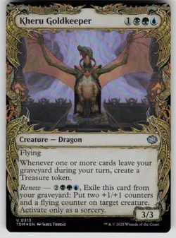 Kheru Goldkeeper (Showcase) Foil Uncommon Tarkir: Dragonstorm 313 MTG NM 2025 - Image 1