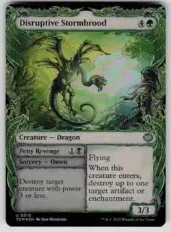 Disruptive Stormbrood (Showcase) Foil Uncommon Tarkir: Dragonstorm 310 MTG NM - Image 1