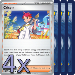 4x Crispin - NM Playset - Trainer x4 - Pokemon TCG - Image 1