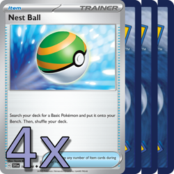 4x Nest Ball SVI - NM Playset - Trainer x4 - Pokemon TCG - Image 1
