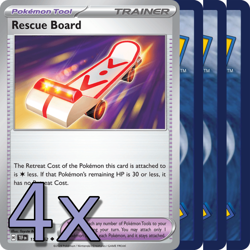 4x Rescue Board - NM Playset - Trainer x4 - Pokemon TCG - Image 1
