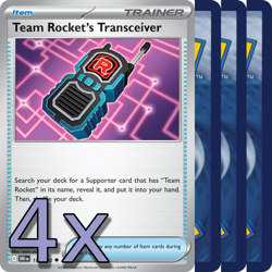 4x Team Rocket's Transceiver - NM Playset - Trainer x4 - Pokemon TCG - Image 1