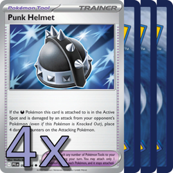 4x Punk Helmet - NM Playset - Trainer x4 - Pokemon TCG - Image 1
