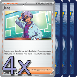 4x Jacq SVI - NM Playset - Trainer x4 - Pokemon TCG - Image 1