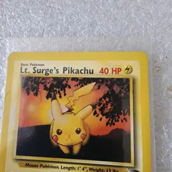 POKEMON LT SURGE'S PIKACHU 84/132 TRADING CARD - Image 2