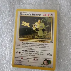 2000 POKEMON GIOVANNI MEOWTH 43/132 TRADING CARD - Image 1