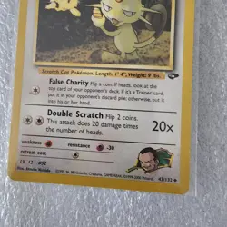 2000 POKEMON GIOVANNI MEOWTH 43/132 TRADING CARD - Image 3
