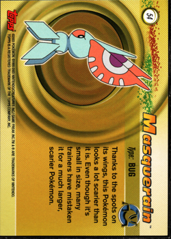 2003 topps Pokemon Advanced Non Holo Foil #54 Masquerain - Image 2