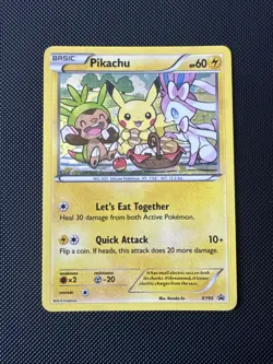 Pokemon TCG Pikachu XY95 Black Star Promo Holo LP - Image 1