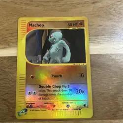 Pokemon TCG Machop 117/165 Expedition Reverse Holo NM - Image 1