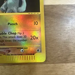 Pokemon TCG Machop 117/165 Expedition Reverse Holo NM - Image 4