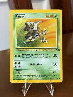 Pinsir 9/64 Jungle Pokemon Unlimited Holo MP Rare - Image 1