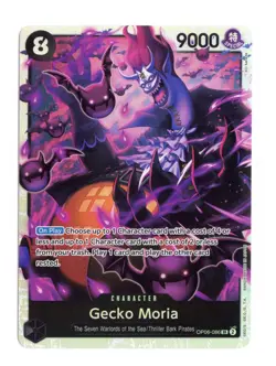 Gecko Moria (086) OP06-086 SR Foil One Piece Wings of the Captain English NM - Image 1