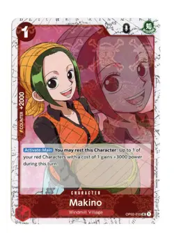 Makino (Jolly Roger Foil) OP02-015 UC One Piece Premium Booster -The Best- NM - Image 1