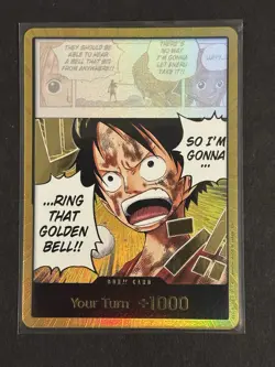 One Piece Gold DON!! OP15 ENGLISH Luffy Golden Bell - Adventure On Kamis Island - Image 1