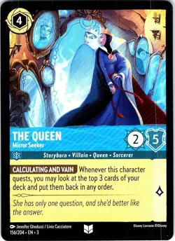The Queen - Mirror Seeker Disney Lorcana Near Mint cold foil - Image 1