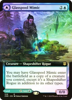Glasspool Mimic Foil Extended Art Zendikar Rising NM MTG - Image 1