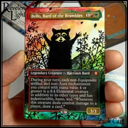 Bello, Bard of the Brambles Altered Art - Hand Painted MTG Alter - Magic - Image 1