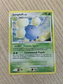 Jumpluff 11/132 Secret Wonders Holo MP Mid Era Pokemon Holo Bleed Swirl🔥🍭 - Image 2