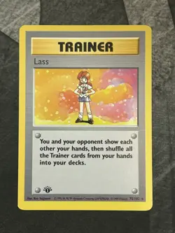Lass 075/102 Base Set Shadowless 1st Edition WOTC Vintage Pokemon LP+/NM - Image 3
