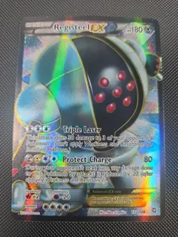 2012 Pokemon TCG Registeel EX Hidden Legends FULL ART, #122/144 NM - EBP-0019 - Image 1
