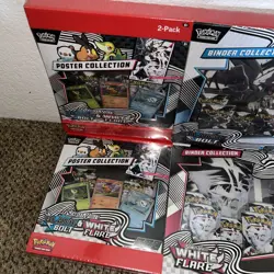 Pokemon Black Bolt and White Flare Binder + Poster Collection Sam's Club Bundles - Image 2