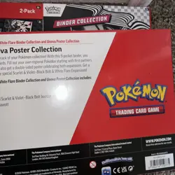 Pokemon Black Bolt and White Flare Binder + Poster Collection Sam's Club Bundles - Image 5