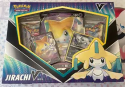 Pokemon TCG Jirachi V Box Factory Sealed Promo Jumbo & 4 Booster Packs - Image 1