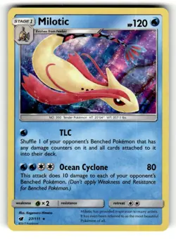 Milotic 27/111 Rare Crimson Invasion Holo Pokemon Lightly Played - Image 1