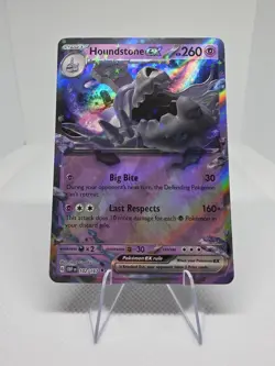 Pokemon TCG Houndstone ex 102/197 Full Art Holo EN NM - Image 1