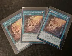 3x Wanted: Seeker of Sinful Spoils Secret Rare RA03-EN074 1st Ed LP Playset - Image 1