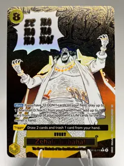 Bandai Zehahahahaha! OP16-116 OP-16 Alt Art Rare Foil English Event - Image 1