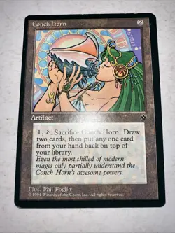 MTG * Conch Horn LP Fallen Empires Regular SellbyCyn - Image 1