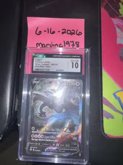 Pokemon Lugia V Alt Art 186/195 Silver Tempest 2022 CGC Gem Mint 10 - Image 1