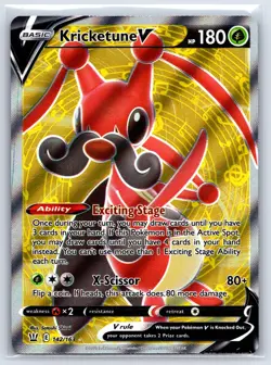 Kricketune V 142/163 Ultra Rare Full Art Battle Styles Pokemon TCG - Image 1
