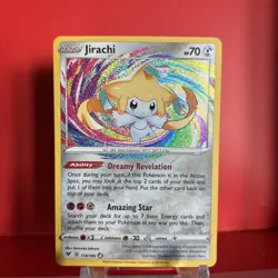 Pokemon Jirachi Amazing Rare 119/185 Vivid Voltage Holo Rare NM - Image 1