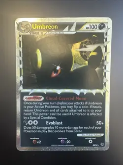 Pokemon Umbreon Prime 86/90 – Undaunted Holo Rare MP - Image 1