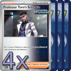 4x Professor Turo's Scenario - NM Playset - Trainer x4 - Pokemon TCG - Image 1