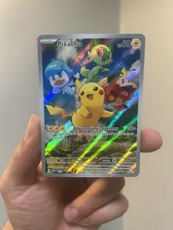 Pikachu 027 Holo Promo Scarlet & Violet Promo Pokemon Near Mint - Image 1