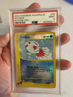 2003 Pokemon - Goldeen Reverse Holo E Reader Aquapolis 78/147 - PSA 9 Mint! WOTC - Image 1