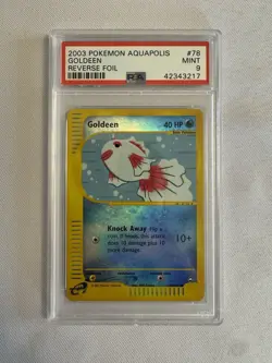 2003 Pokemon - Goldeen Reverse Holo E Reader Aquapolis 78/147 - PSA 9 Mint! WOTC - Image 4