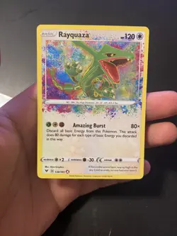 Pokemon TCG Rayquaza Vivid Voltage 138/185 Holo Amazing Rare NM - Image 1