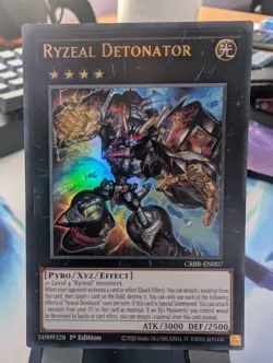 YuGiOh! Ryzeal Detonator CRBR-EN007 Ultra Rare 1st Ed - Image 1