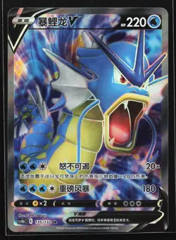 Pokemon Gyarados V 135/132 CS4bC Chinese SR Super Rare Full Art Holo NM - Image 1