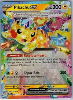 Pikachu ex 057/217 ME: Ascended Heroes - Pokemon Card - NM - Image 1