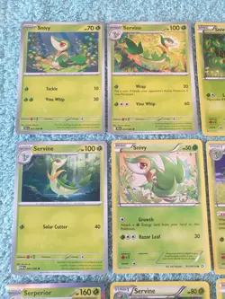 SNIVY, SERVINE, SERPERIOR BUNDLE OF POKEMON CARDS - Image 2